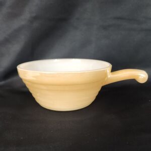 Fire King Peach Luster Beehive Handled Soup Bowls Anchor Hocking VTG 5 Set